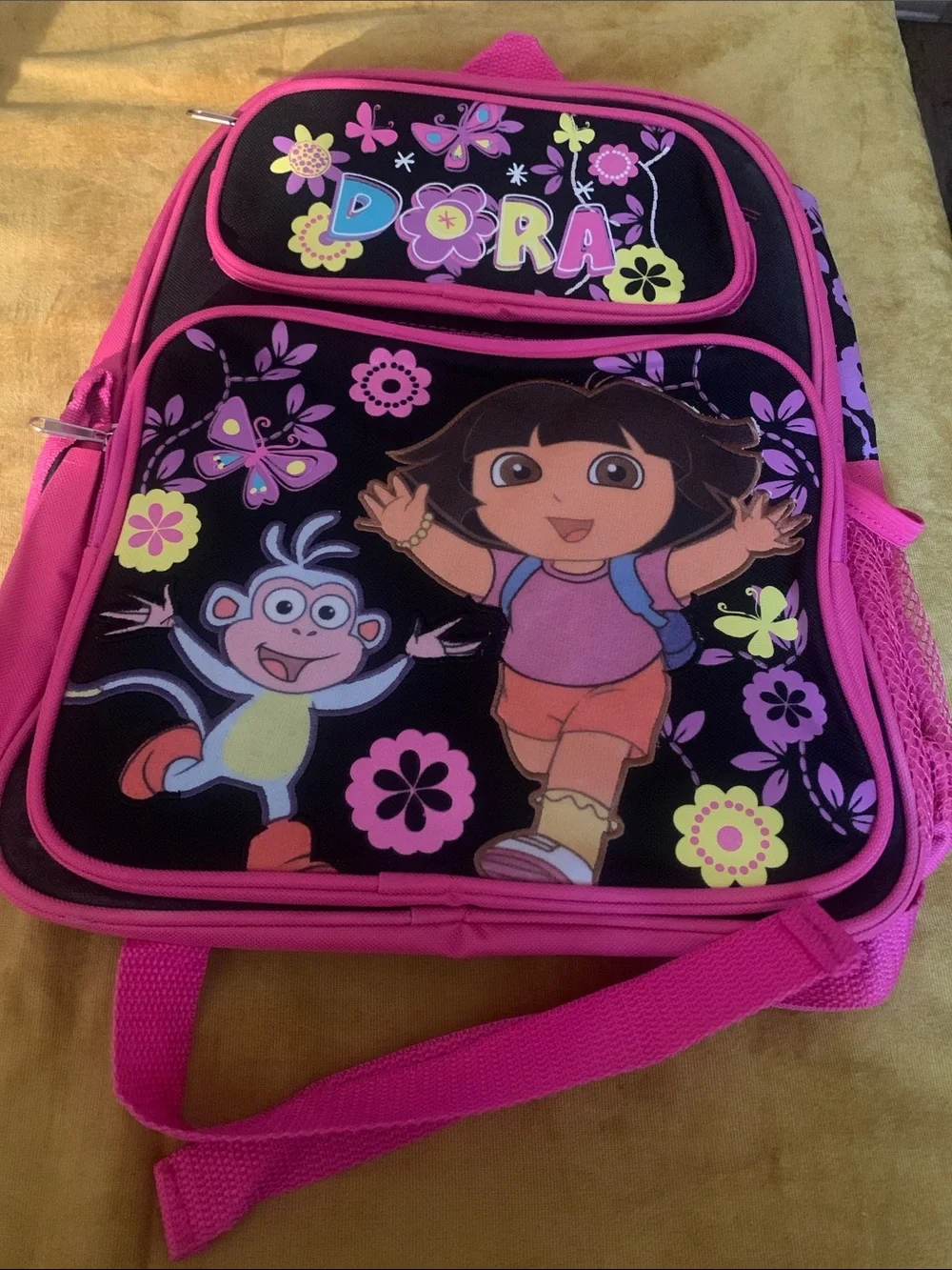 Nickelodeon Dora Pink Black Kids Backpack